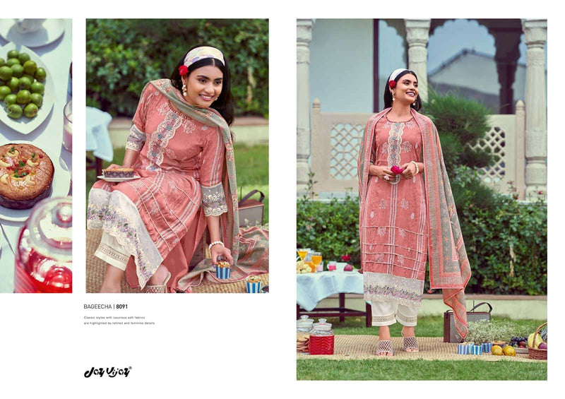 Jay Vijay New And Now Vol 9 Moga Silk With Print And Embroidery Designer Suits