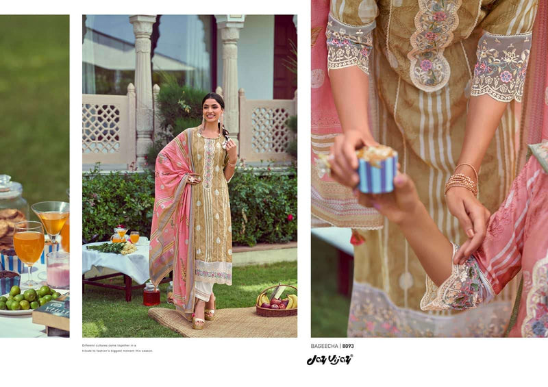 Jay Vijay New And Now Vol 9 Moga Silk With Print And Embroidery Designer Suits