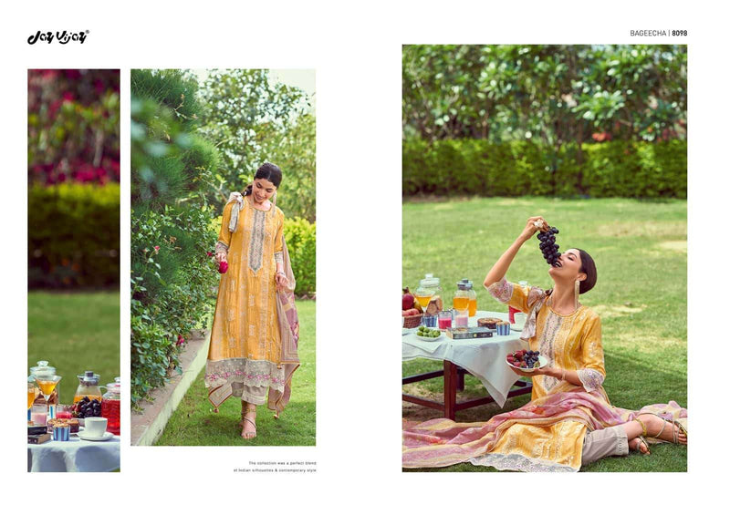 Jay Vijay New And Now Vol 9 Moga Silk With Print And Embroidery Designer Suits