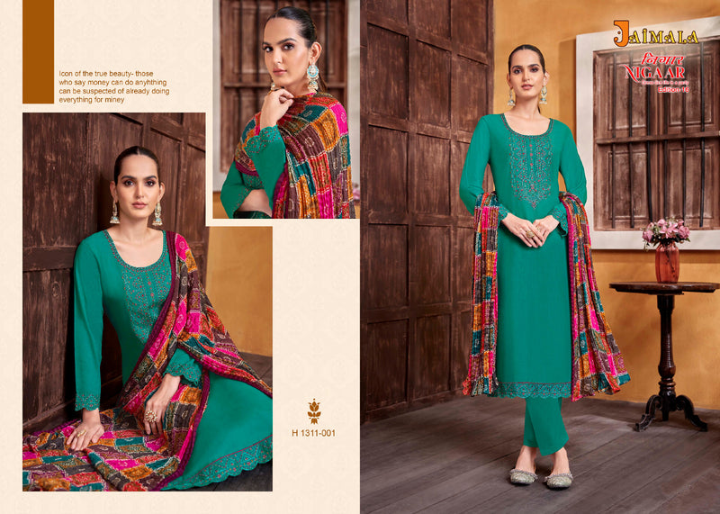 Alok Suits Jaimala Nigaar Edition Vol 16 Rayon With Embroidery & Swarovski Designer Work Suits