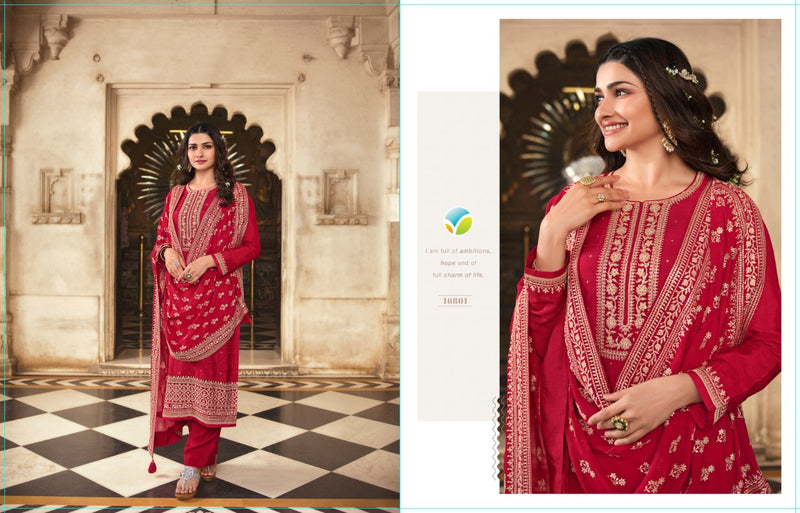 Vinay Fashion Kaseesh Nilofar Dola Jacquard Embroidered Heavy Suits