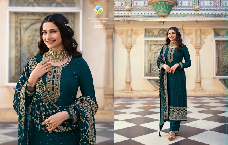Vinay Fashion Kaseesh Nilofar Dola Jacquard Embroidered Heavy Suits