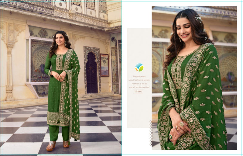 Vinay Fashion Kaseesh Nilofar Dola Jacquard Embroidered Heavy Suits