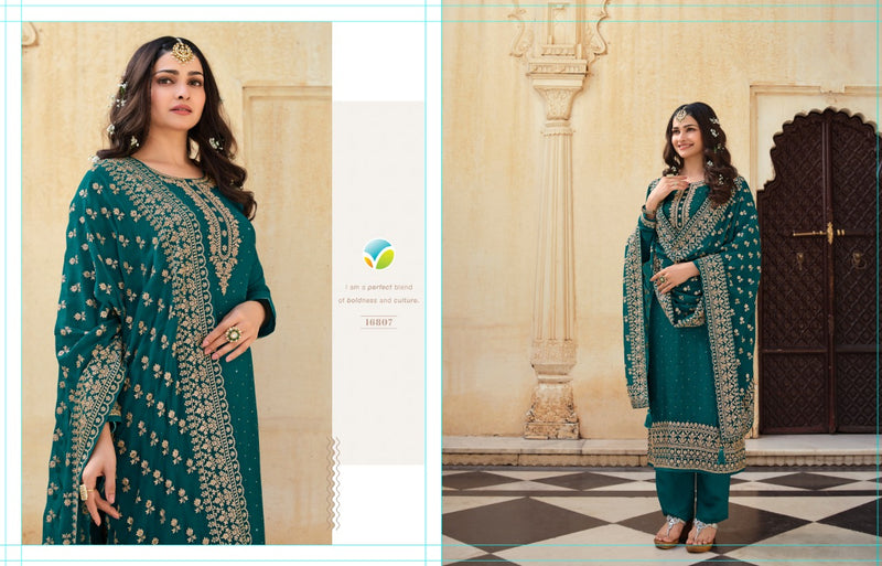Vinay Fashion Kaseesh Nilofar Dola Jacquard Embroidered Heavy Suits