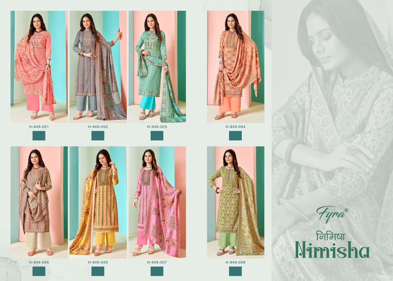 Fyra Designing Hub Nimisha Pashmina Digital Printed With Diamond Work Suit