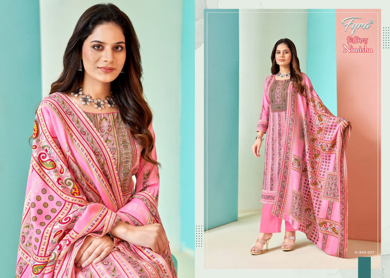 Fyra Designing Hub Nimisha Pashmina Digital Printed With Diamond Work Suit