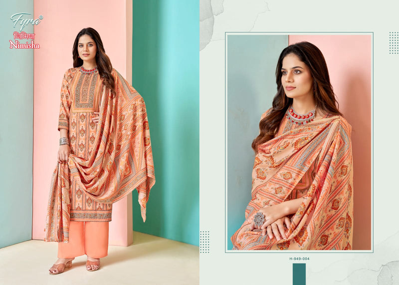 Fyra Designing Hub Nimisha Pashmina Digital Printed With Diamond Work Suit