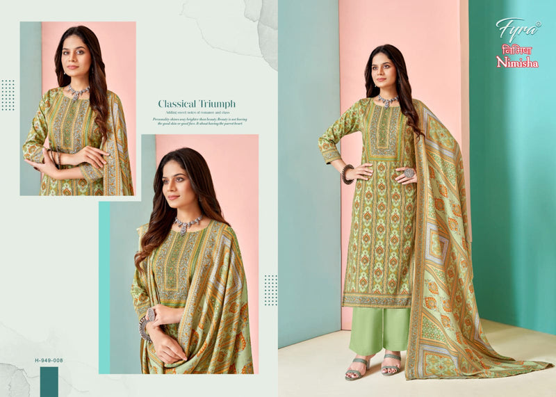 Fyra Designing Hub Nimisha Pashmina Digital Printed With Diamond Work Suit