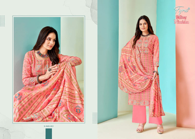 Fyra Designing Hub Nimisha Pashmina Digital Printed With Diamond Work Suit