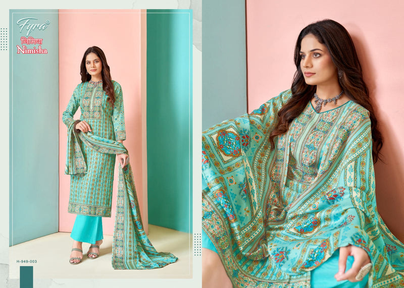 Fyra Designing Hub Nimisha Pashmina Digital Printed With Diamond Work Suit