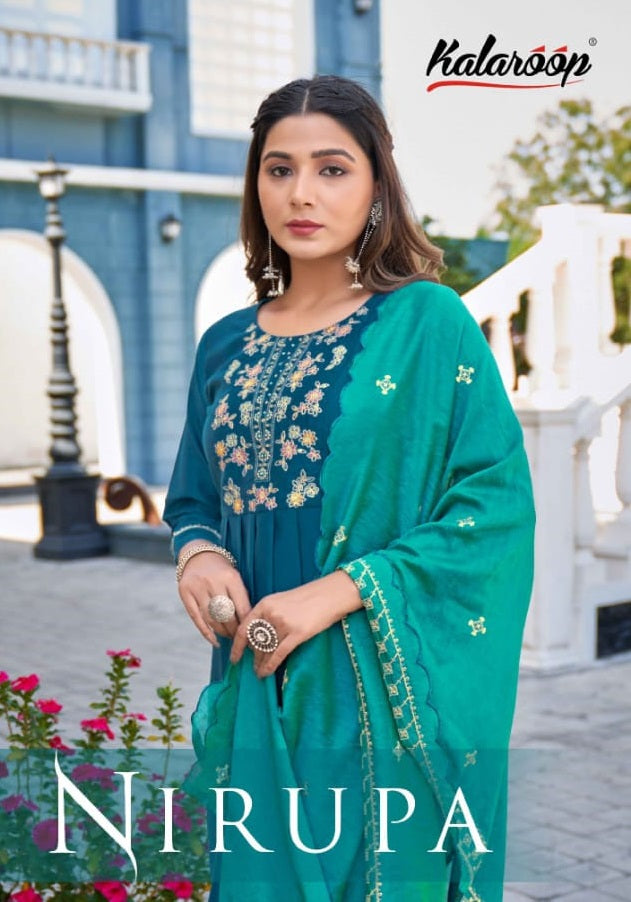 Kalaroop Kajree Fashion Nirupa Fancy Deluxe Coding Work Fancy Designer Kurti