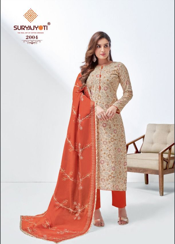 Suryajyoti Nisha Vol 2 Cambric Cotton Foil & Khadi Print Fancy Salwar Suits