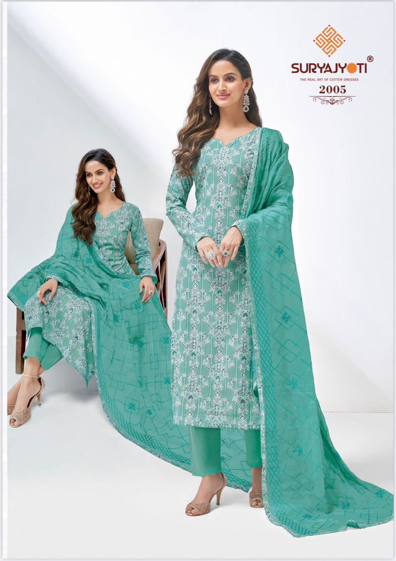 Suryajyoti Nisha Vol 2 Cambric Cotton Foil & Khadi Print Fancy Salwar Suits