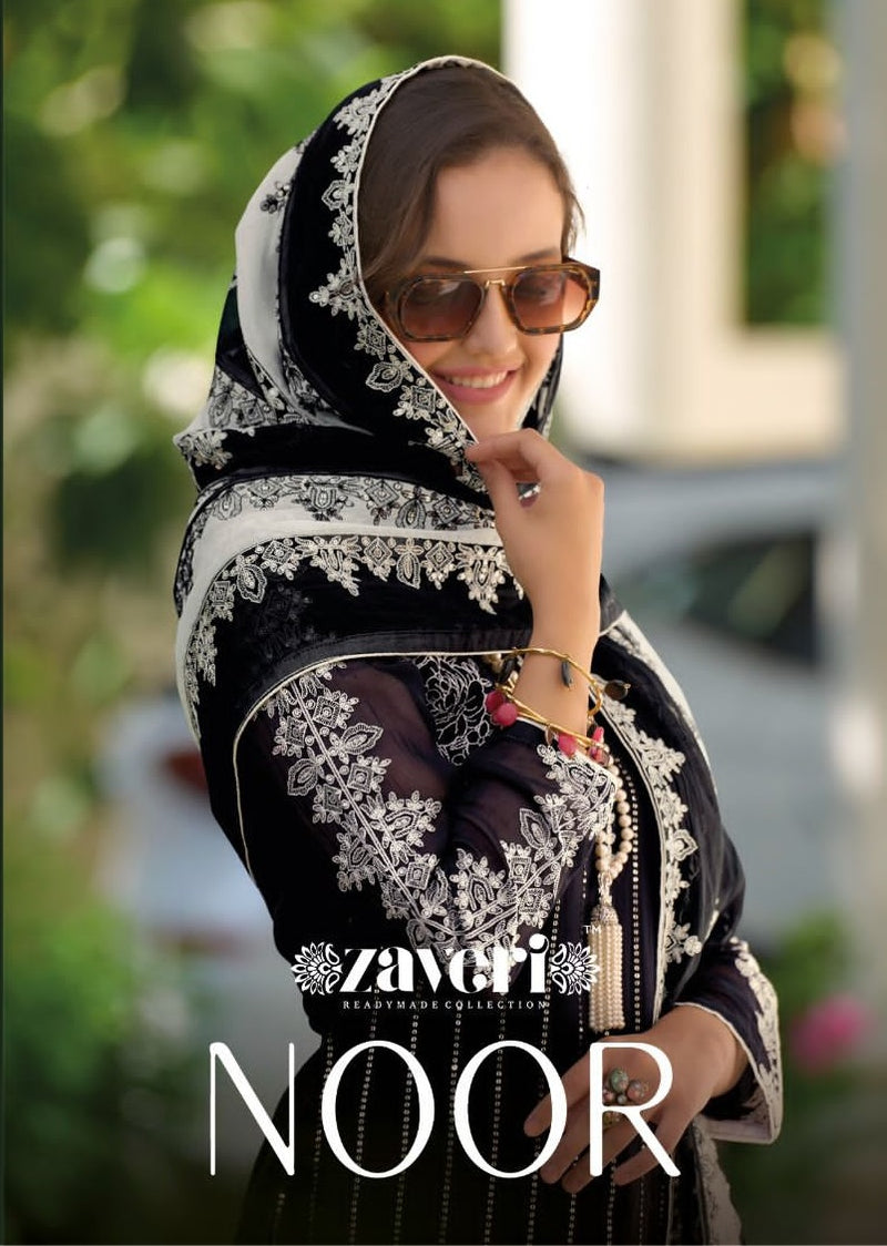 Zaveri Woman Beauty Noor Heavy Organza With Fancy Embroidery Designer Ready Made Suits