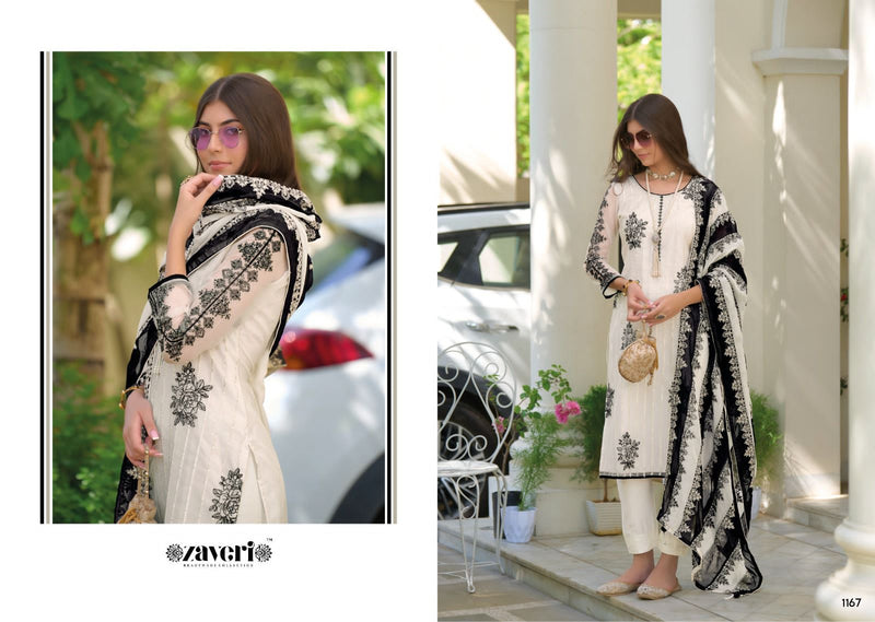 Zaveri Woman Beauty Noor Heavy Organza With Fancy Embroidery Designer Ready Made Suits