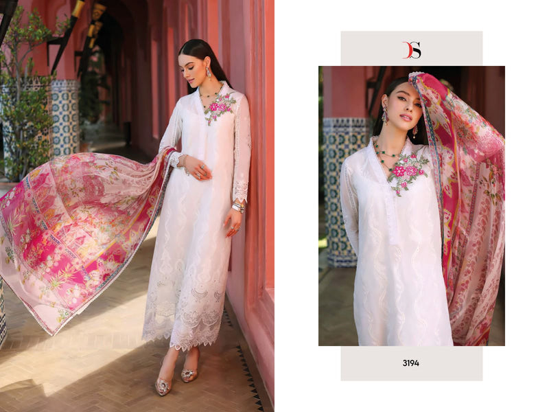 Deepsy Suits Noor Luxury Chikankari Lawn 23 Cambric Cotton Embroidery Designer Suits