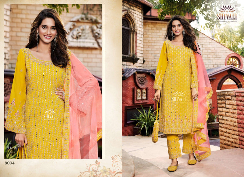 Shivali Noor Vol 3 Fancy Straight Cut Beautiful Printed Suits Collection
