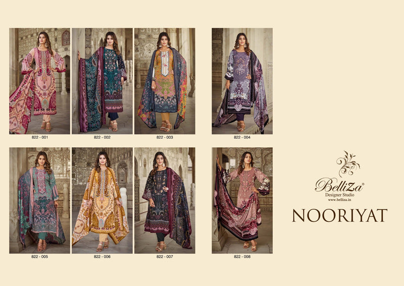 Belliza Designer Studio Nooriyat Crepe With Exclusive Embroidery Suit Collection
