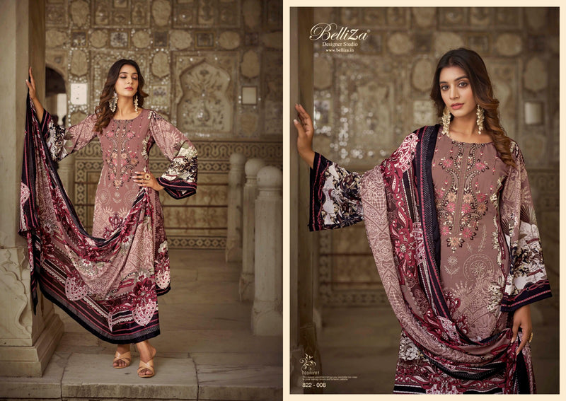 Belliza Designer Studio Nooriyat Crepe With Exclusive Embroidery Suit Collection