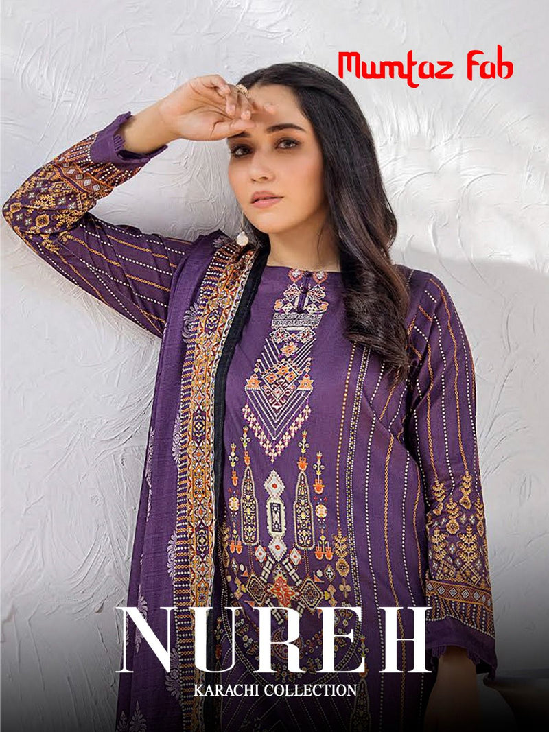 Mumtaz Fab Nureh Printed Cambric Cotton Unstitch Salwar Kameez