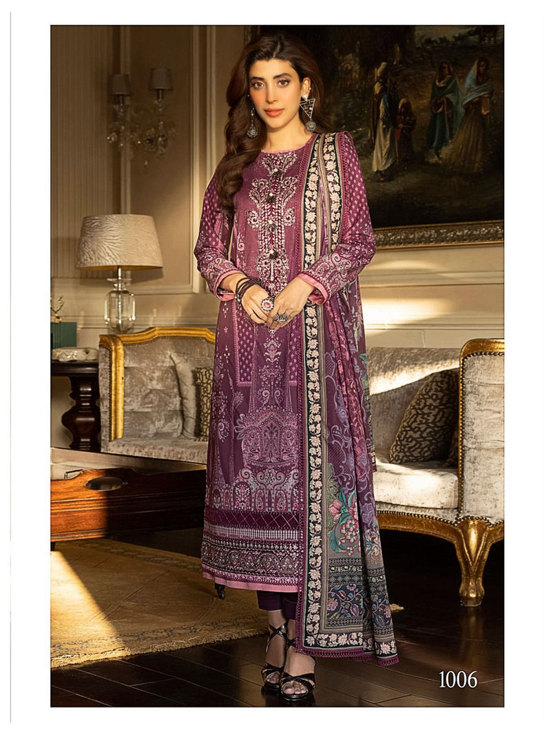 Mumtaz Fab Nureh Printed Cambric Cotton Unstitch Salwar Kameez