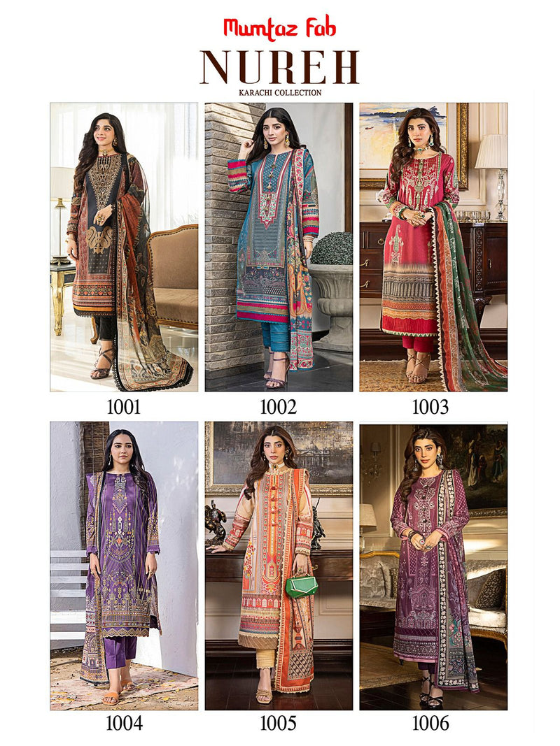 Mumtaz Fab Nureh Printed Cambric Cotton Unstitch Salwar Kameez