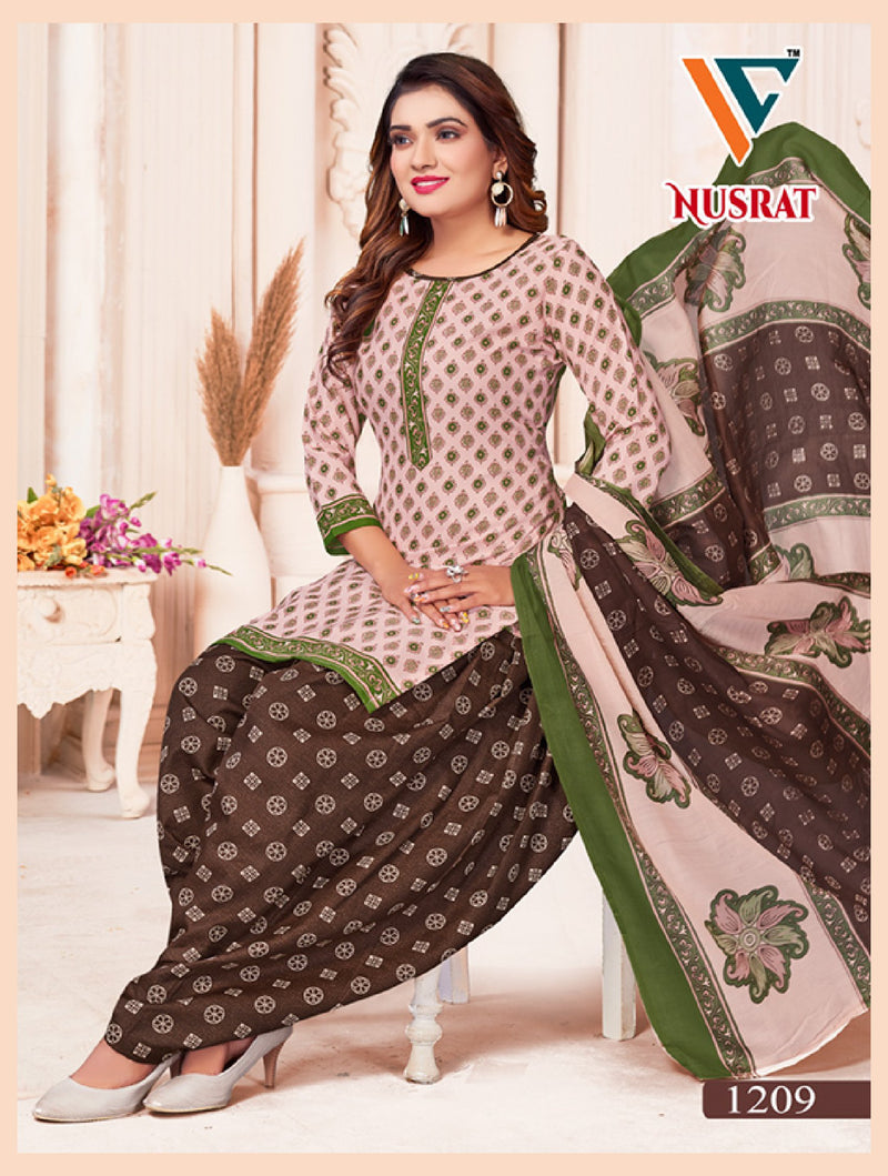 Vandana Creation Nusrat Vol 12 Cotton Patiyala Style Printed Suit Collection