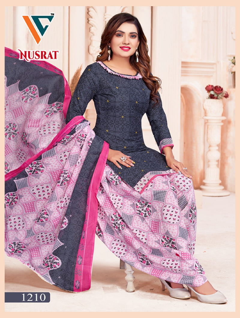 Vandana Creation Nusrat Vol 12 Cotton Patiyala Style Printed Suit Collection