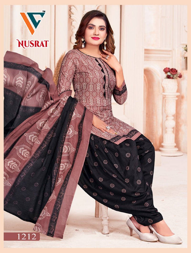 Vandana Creation Nusrat Vol 12 Cotton Patiyala Style Printed Suit Collection