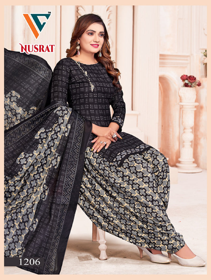 Vandana Creation Nusrat Vol 12 Cotton Patiyala Style Printed Suit Collection