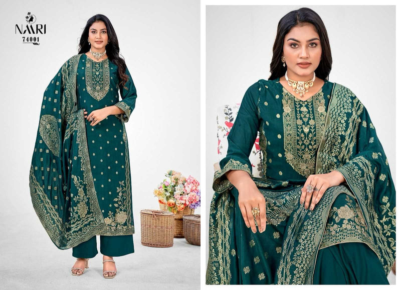 Naari Nakshtra Pure Muslin Dola Siroski Work Partywear Salwar Suit