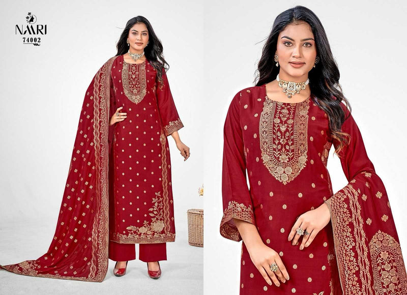 Naari Nakshtra Pure Muslin Dola Siroski Work Partywear Salwar Suit