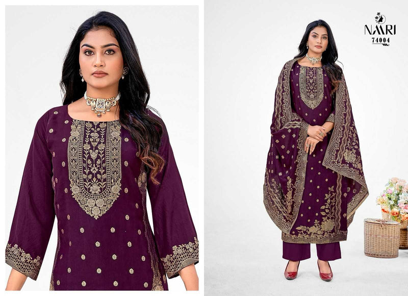 Naari Nakshtra Pure Muslin Dola Siroski Work Partywear Salwar Suit