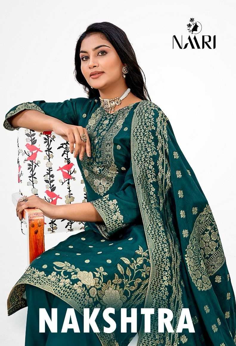 Naari Nakshtra Pure Muslin Dola Siroski Work Partywear Salwar Suit