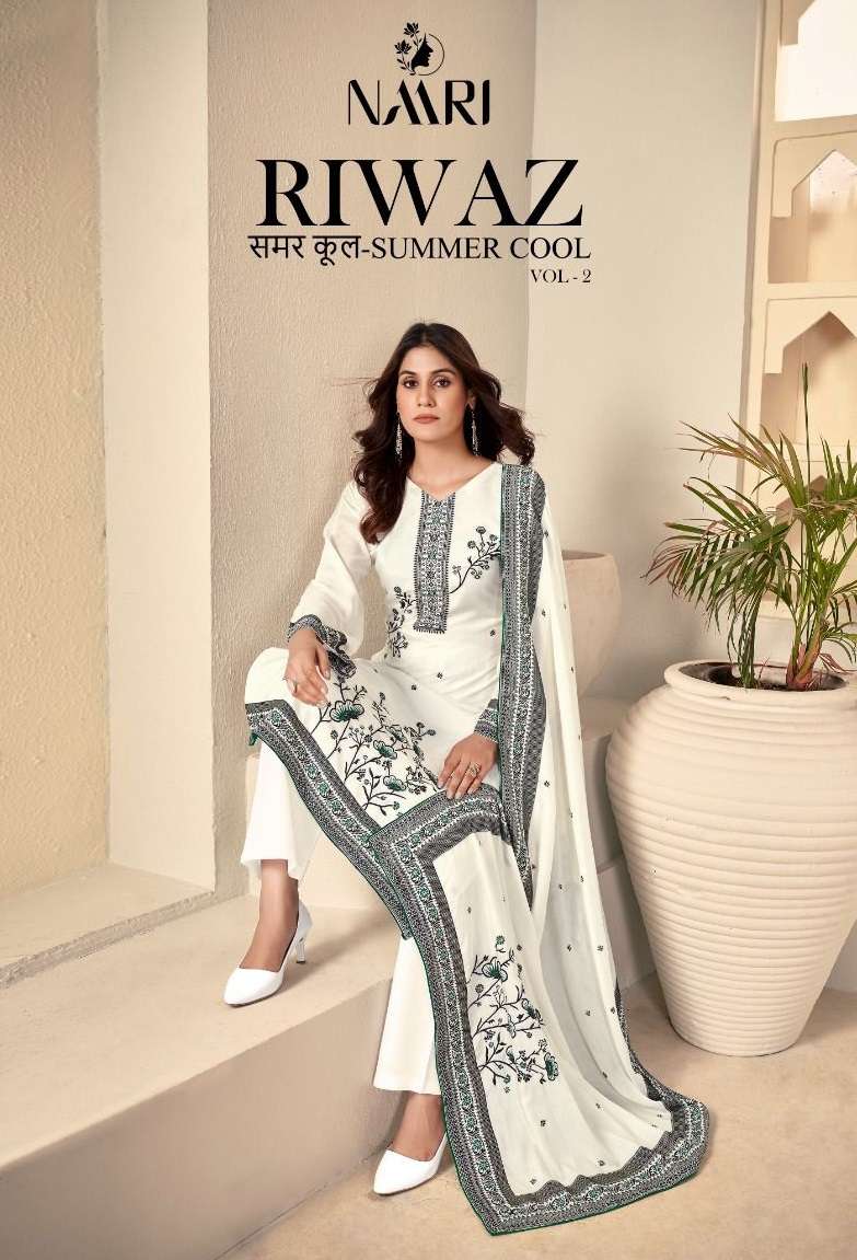 Naari Riwaz Vol 2 Muslin Jacquard Fancy Designer  Party Wear Pakistani Salwar Suit