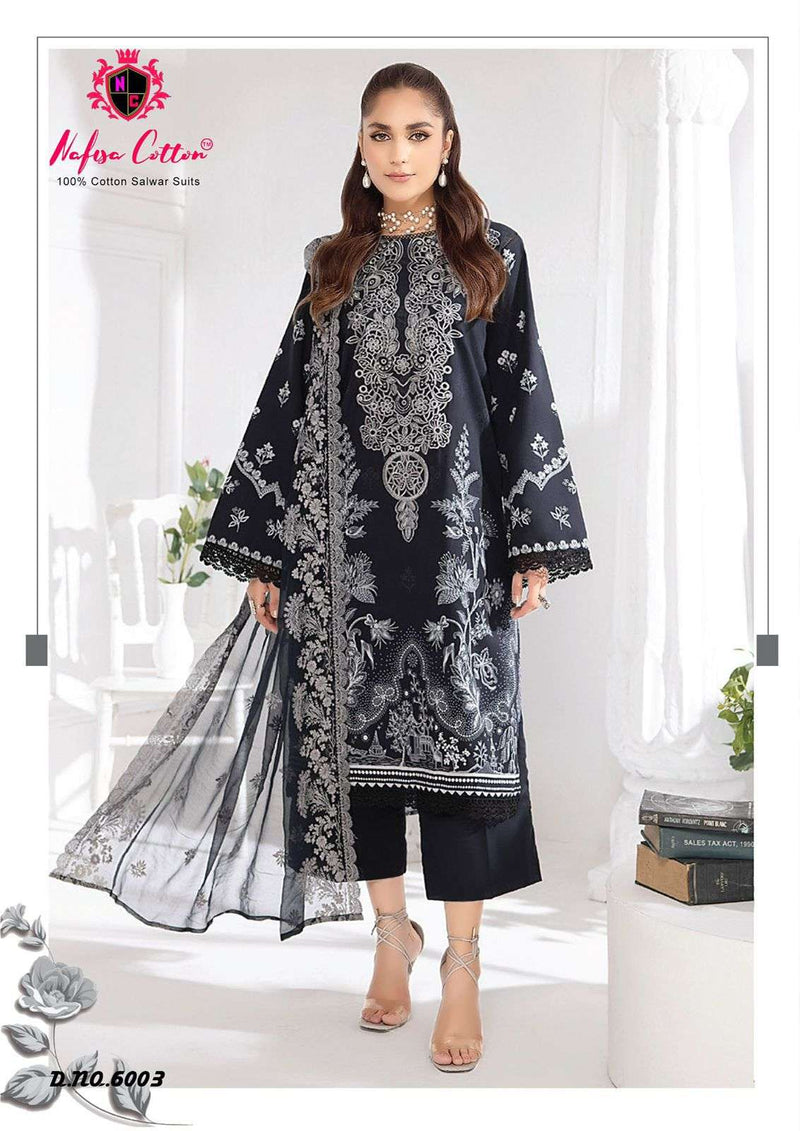 Nafisa Cotton Black & White Vol 6 Cotton Digital Karachi Printed Salwar Suit