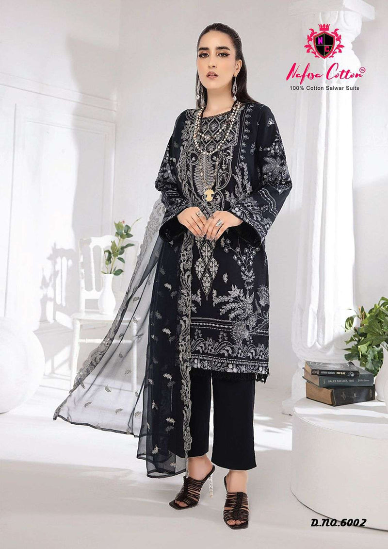 Nafisa Cotton Black & White Vol 6 Cotton Digital Karachi Printed Salwar Suit