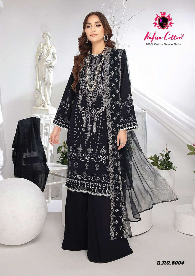 Nafisa Cotton Black & White Vol 6 Cotton Digital Karachi Printed Salwar Suit