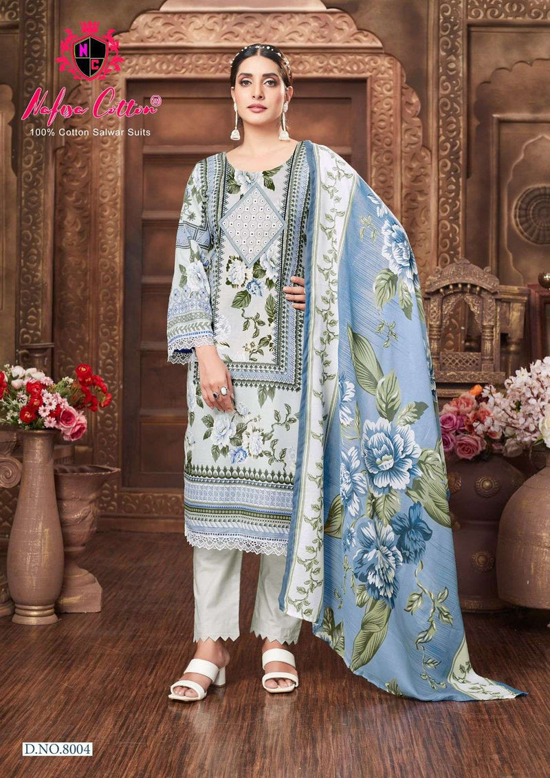 Nafisa Cotton Safina Vol 8  Cotton Digital Style Print Karachi Salwar Kameez