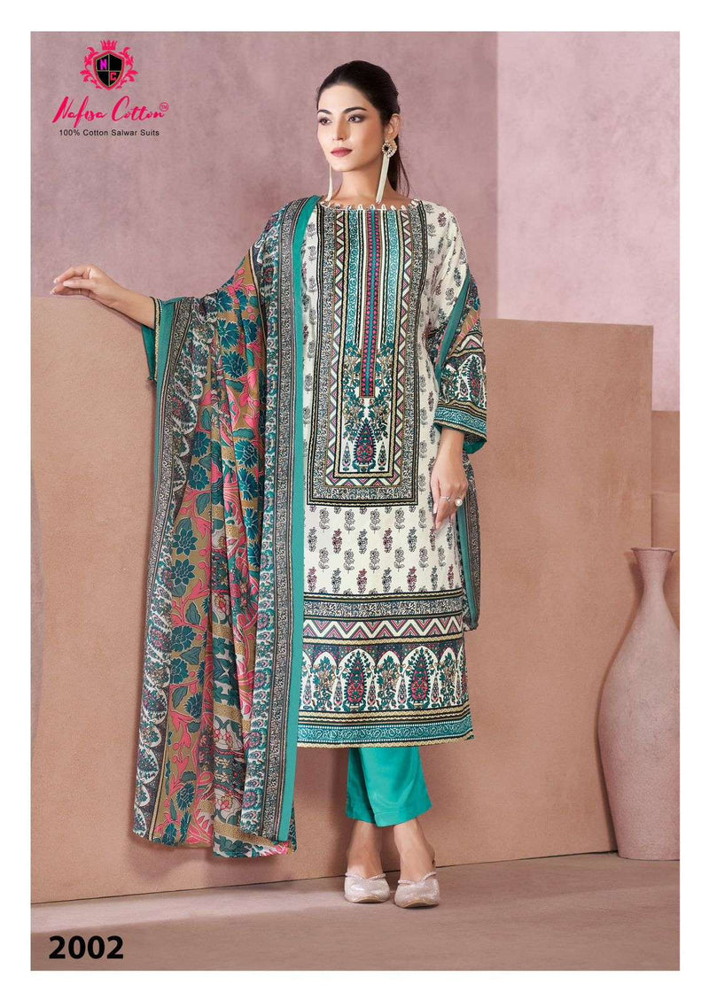 Nafisa Cotton Saniya Karachi Suits Vol 2 Pure Cotton Difital Print Salwar Suit