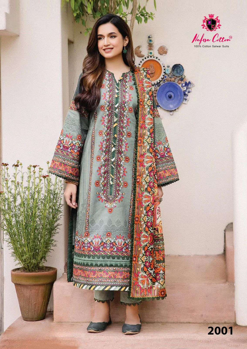 Nafisa Cotton Saniya Karachi Suits Vol 2 Pure Cotton Difital Print Salwar Suit