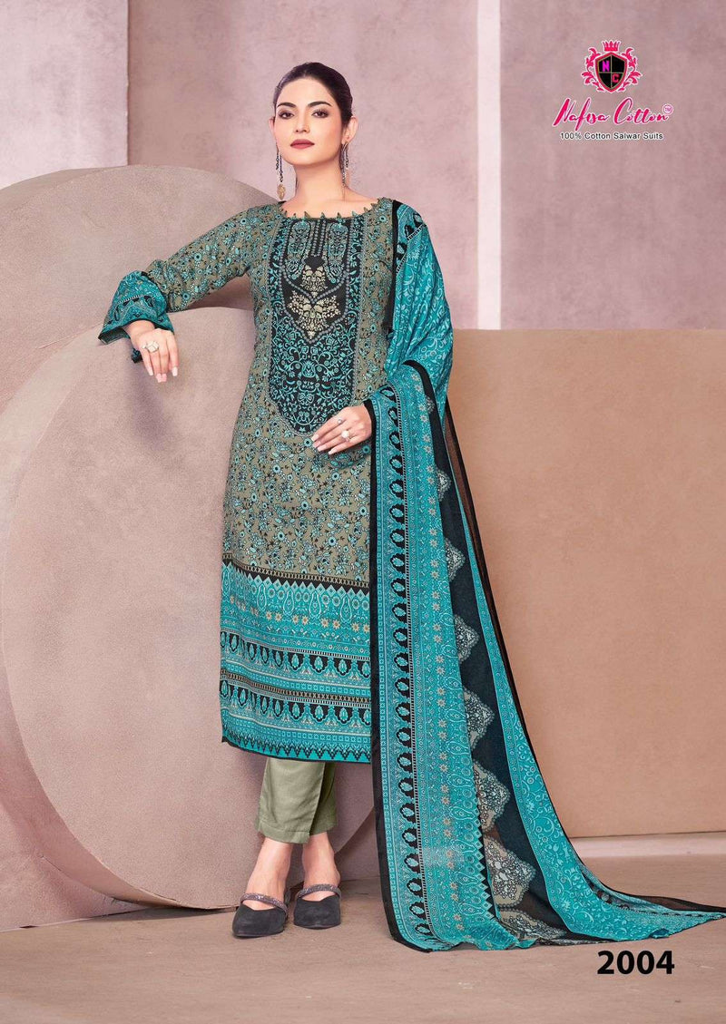 Nafisa Cotton Saniya Karachi Suits Vol 2 Pure Cotton Difital Print Salwar Suit