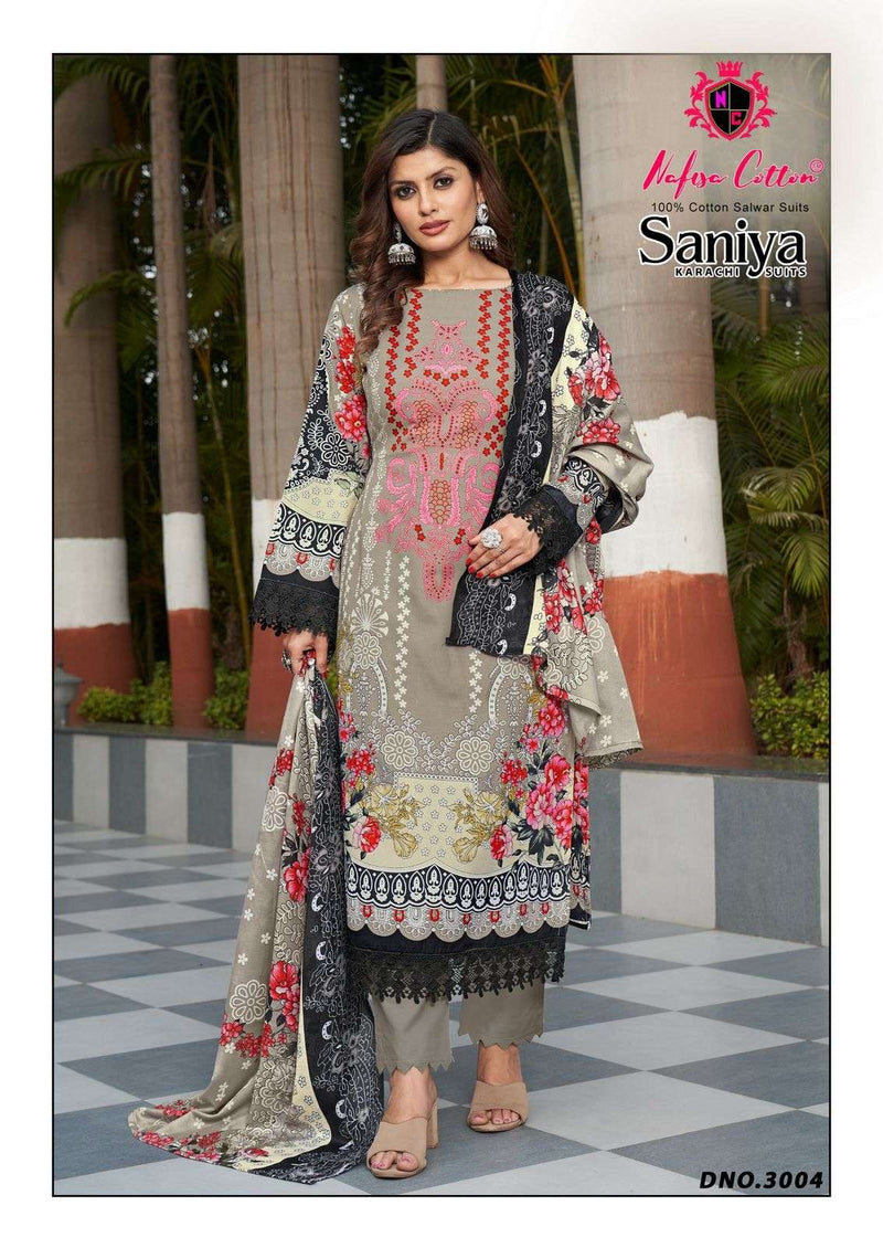 Nafisa Cotton Saniya Karachi Suits Vol 3 Soft Cotton Pakistani Suit