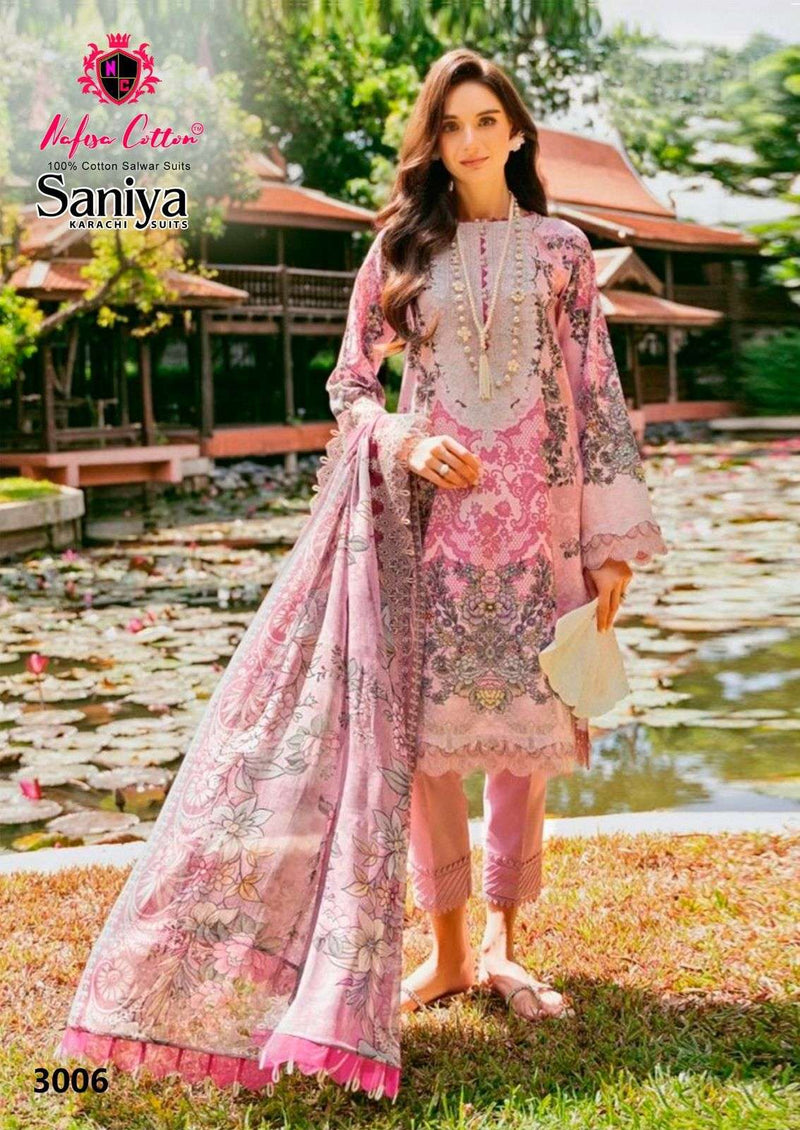 Nafisa Cotton Saniya Karachi Suits Vol 3 Soft Cotton Pakistani Suit