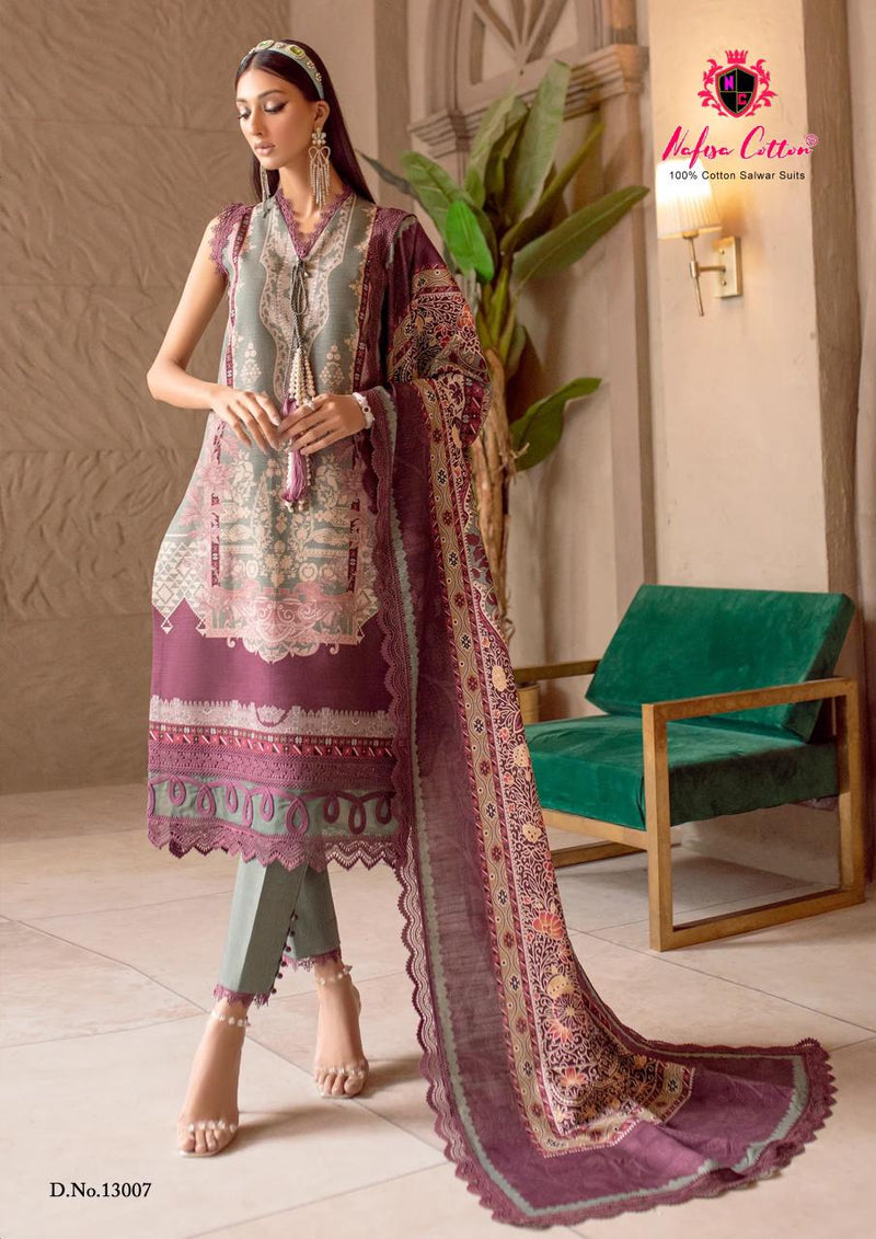 Nafisha Cotton Sahil Vol 10 Pure Cotton Karachi Printed Daily Wear Salwar Suit