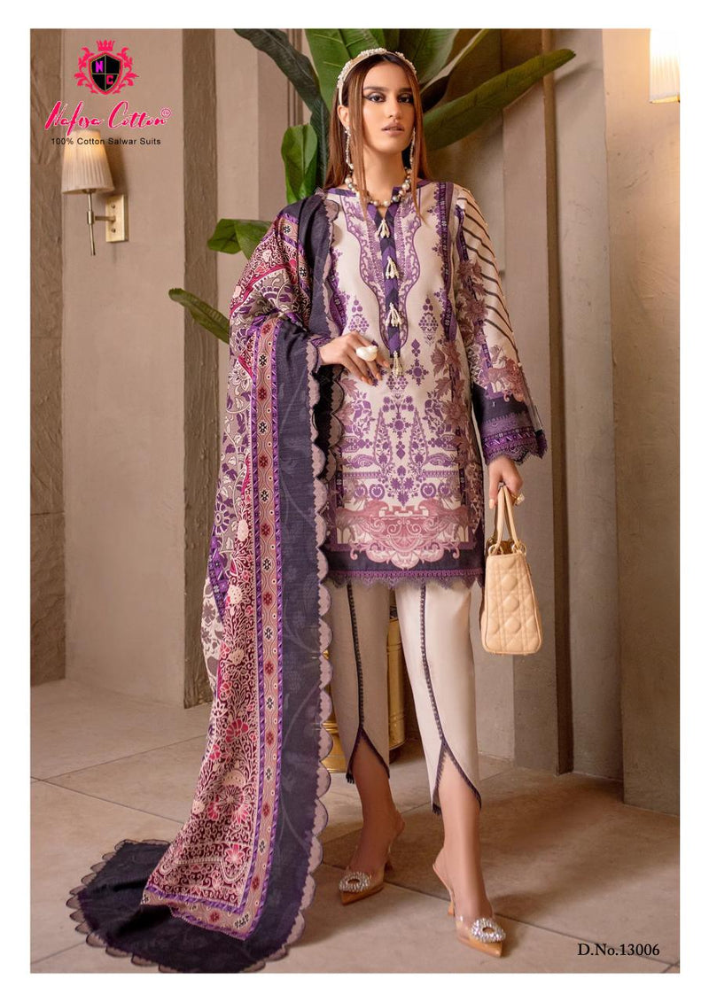 Nafisha Cotton Sahil Vol 10 Pure Cotton Karachi Printed Daily Wear Salwar Suit