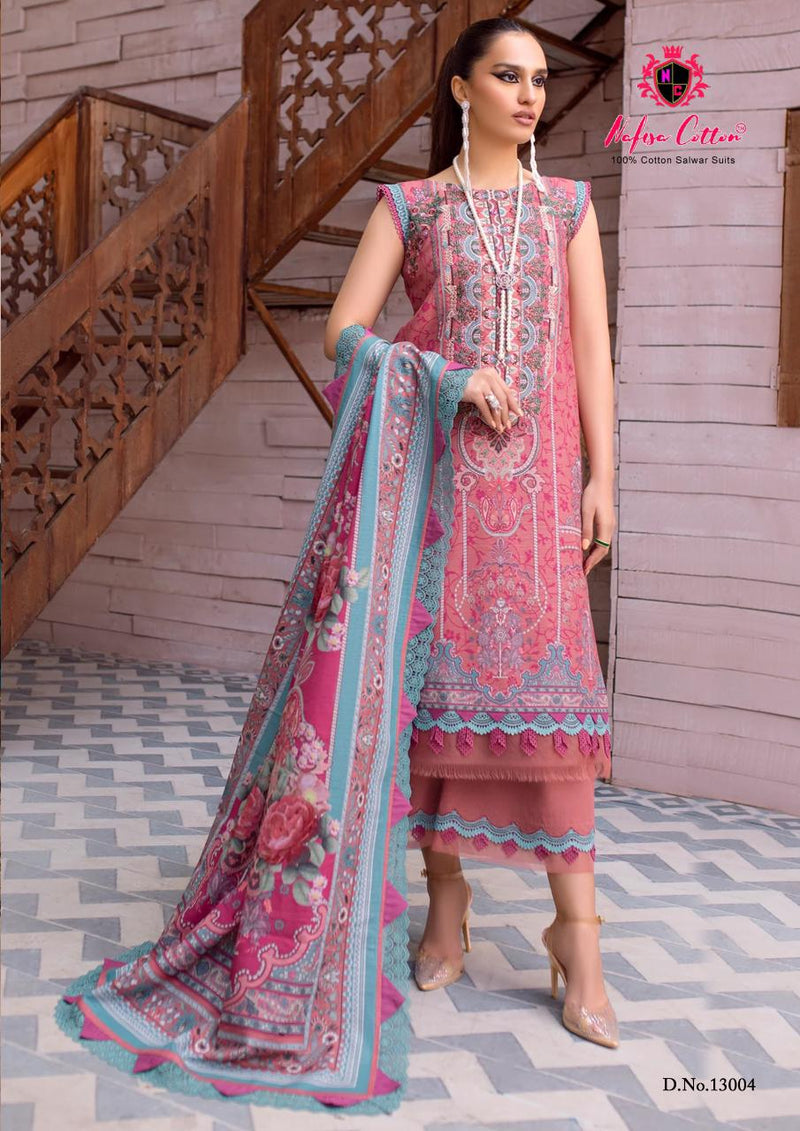 Nafisha Cotton Sahil Vol 10 Pure Cotton Karachi Printed Daily Wear Salwar Suit