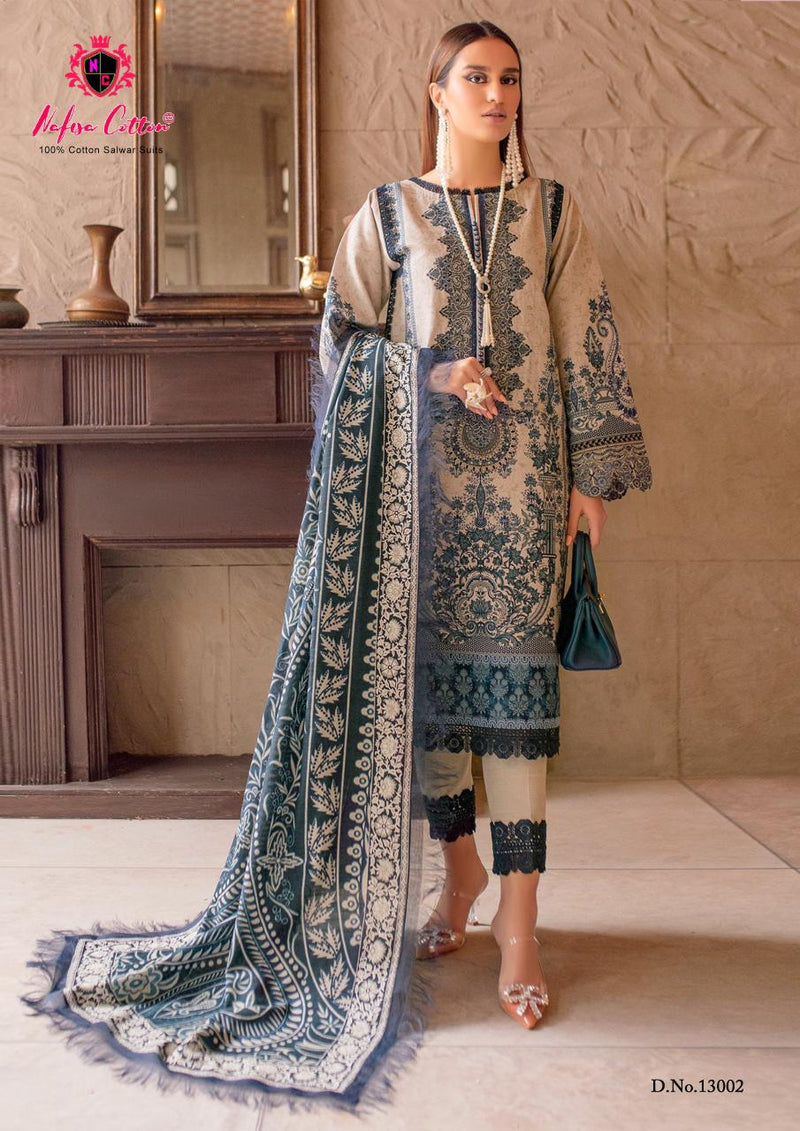 Nafisha Cotton Sahil Vol 10 Pure Cotton Karachi Printed Daily Wear Salwar Suit