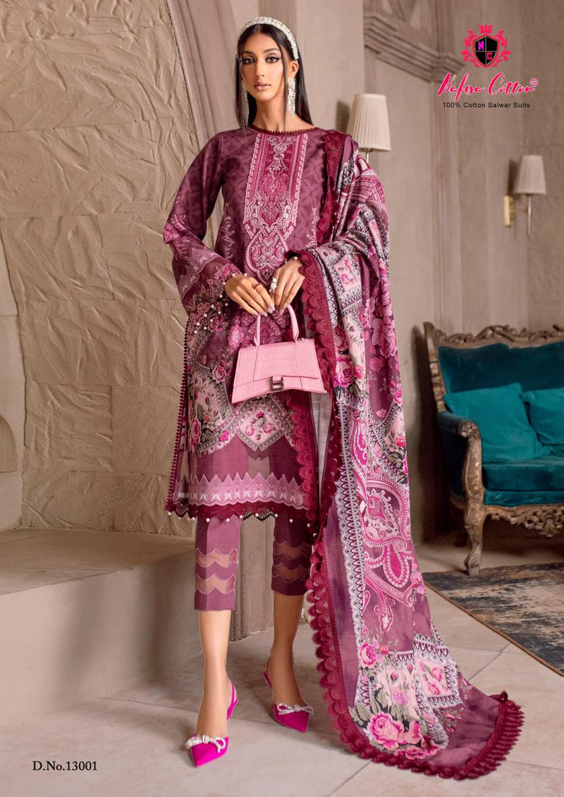 Nafisha Cotton Sahil Vol 10 Pure Cotton Karachi Printed Daily Wear Salwar Suit