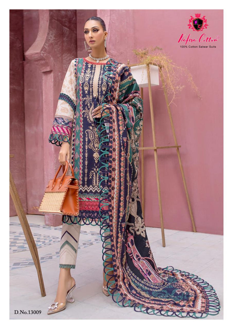 Nafisha Cotton Sahil Vol 10 Pure Cotton Karachi Printed Daily Wear Salwar Suit